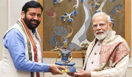 मुख्यमंत्री नायब सिंह सैनी ने प्रधानमंत्री नरेंद्र मोदी से नई दिल्ली में की मुलाकात, हरियाणा के विकास पर चर्चा