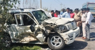 हिसार में बड़ा सड़क हादसा: टूर्नामेंट में जा रहे खिलाड़ियों की स्कॉर्पियो ट्राले से भिड़ी, चार घायल