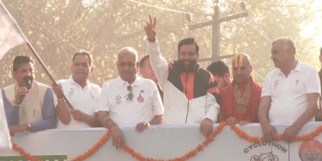 हरियाणा मुख्यमंत्री नायब सैनी ने हिसार में शुरू की 'साइक्लोथॉन 2.0', नशामुक्ति का दिया संदेश