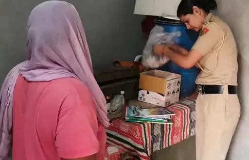 कैथल में 150 घरों पर पुलिस की रेड