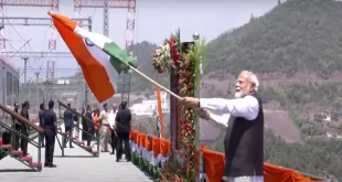 पीएम मोदी ने चिनाब पुल का उद्घाटन किया