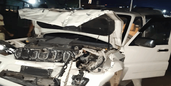 हिसार में PWD मंत्री रणबीर गंगवा की पायलट गाड़ी ट्रक से टकराई, तीन पुलिसकर्मी घायल