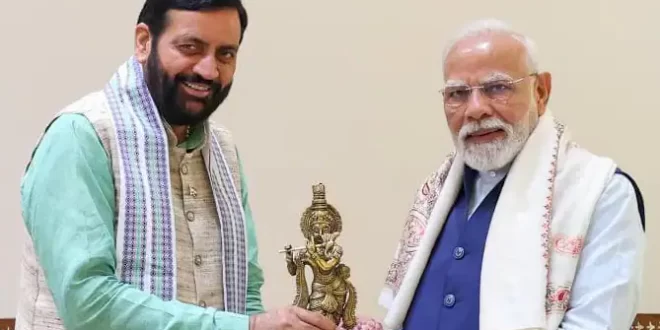 हरियाणा CM नायब सिंह सैनी की PM मोदी से मुलाकात