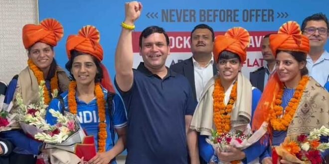 Commonwealth Games 2026: दिल्ली एयरपोर्ट पर हुआ विजेता खिलाड़ियों का भव्य स्वागत, खेल मंत्री गौरव गौतम ने किया सम्मान