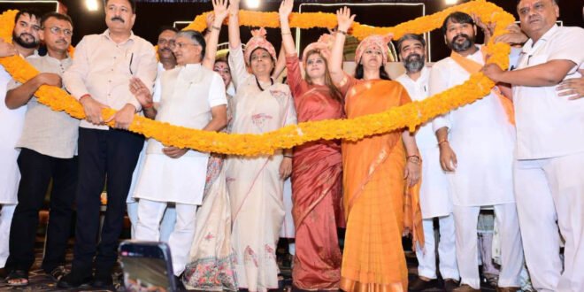 बराड़ा में BJP महिला मोर्चा का अभिनंदन समारोह