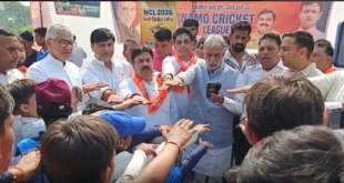 पलवल में नमो क्रिकेट लीग का समापन