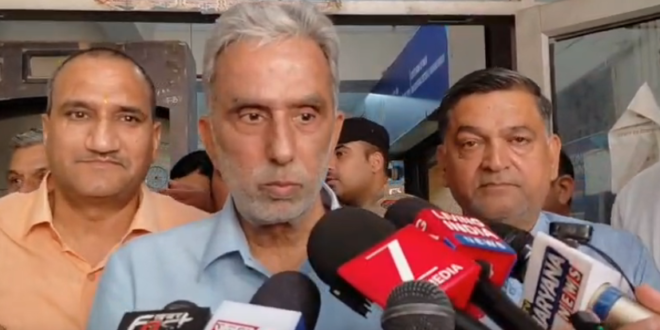 कृष्णपाल गुर्जर का कांग्रेस पर हमला